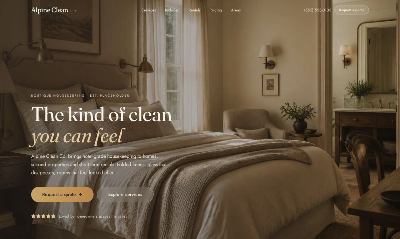 Preview of the Linen & Lane Housekeeping website