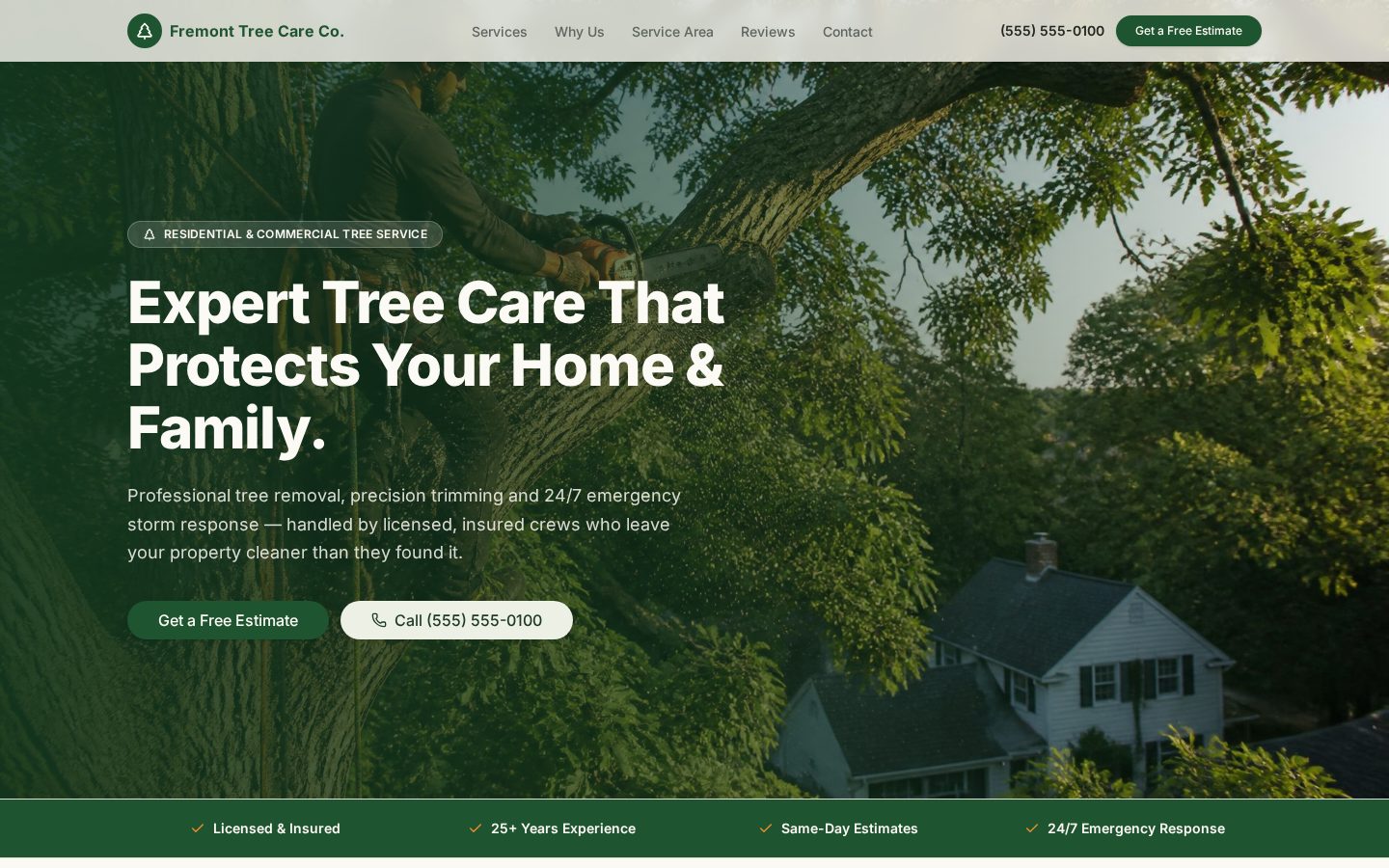 Preview of the Summit Tree & Canopy website